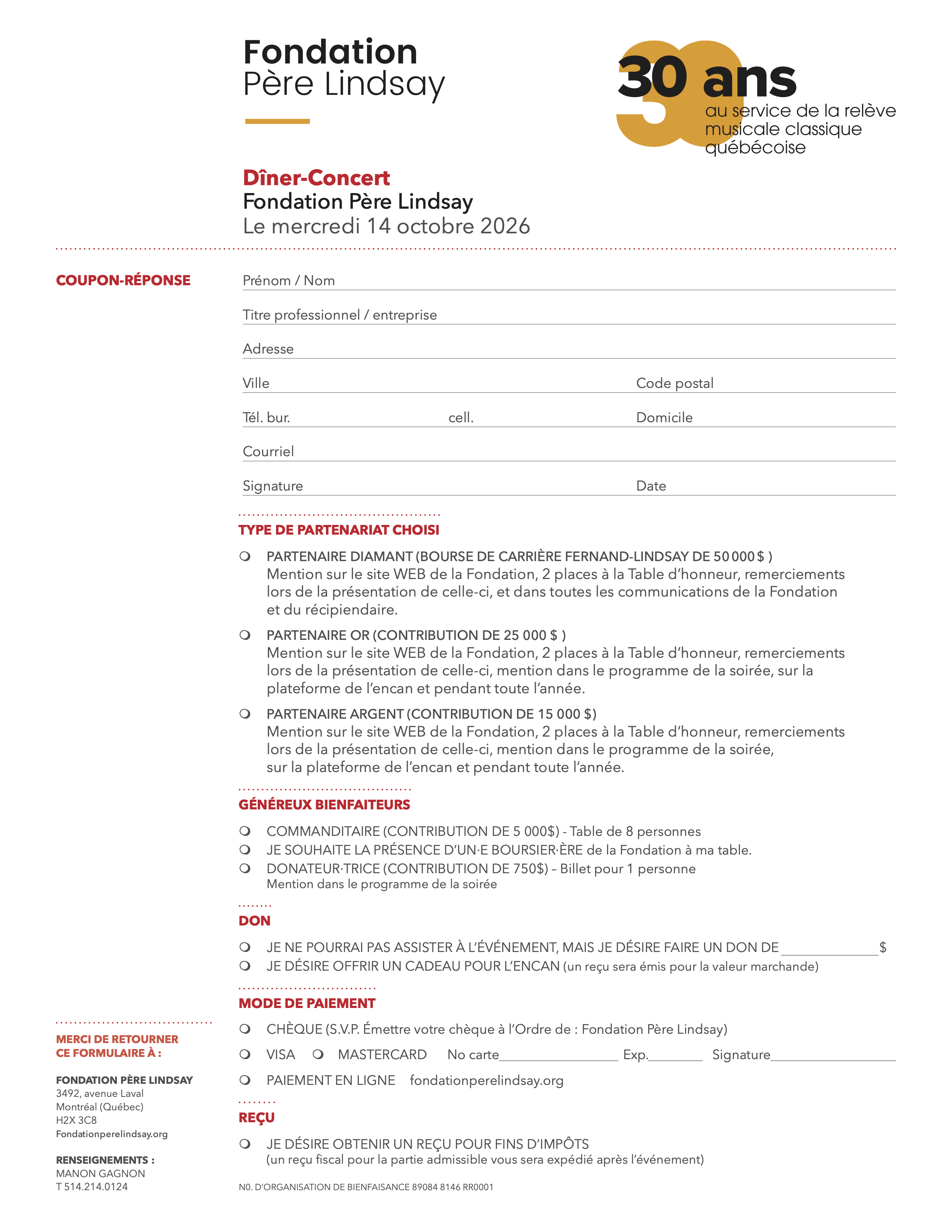 Invitation - Formulaire